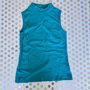 Forever 21 Blue Fitted Sleeveless Tank Top